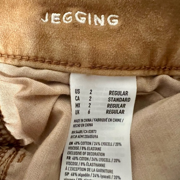American Eagle Tan Super Stretch Jeggings - Picture 4 of 4